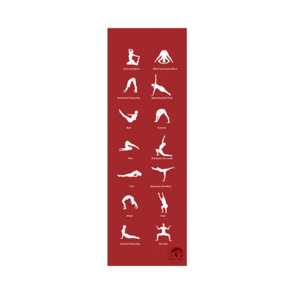 Trendy YogaMat Joogamatt 180 x 60 x 0,45 cm Punane