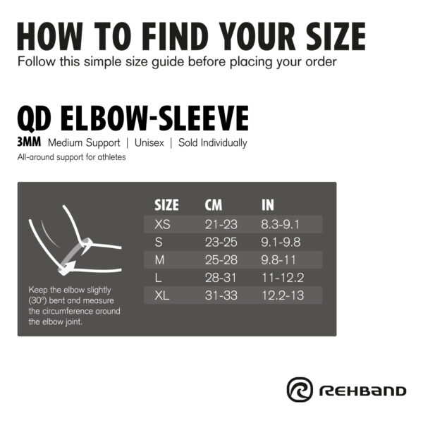 Rehband QD Elbow-Sleeve 3mm Küünarliigese Tugiside