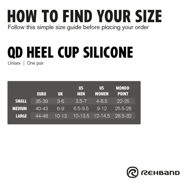 Rehband QD Heel Cup Silicone Kannapadi