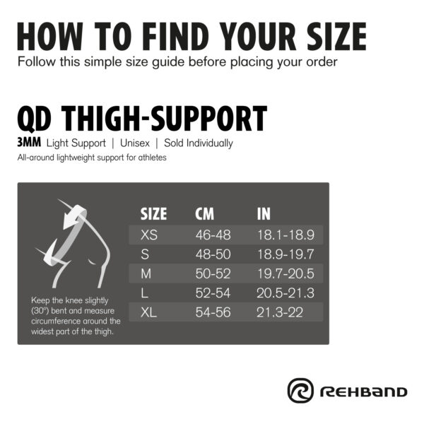 Rehband QD Thigh-Support 3mm Reie Tugiside