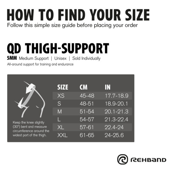 Rehband QD Thigh-Support 5mm Reie Tugiside