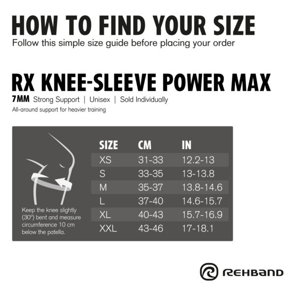 Rehband RX Knee-Sleeve Power Max 7mm Põlve Tugiside