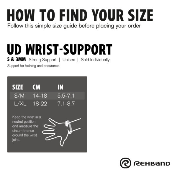 Rehband UD Wrist-Brace 5mm Randme Tugiside