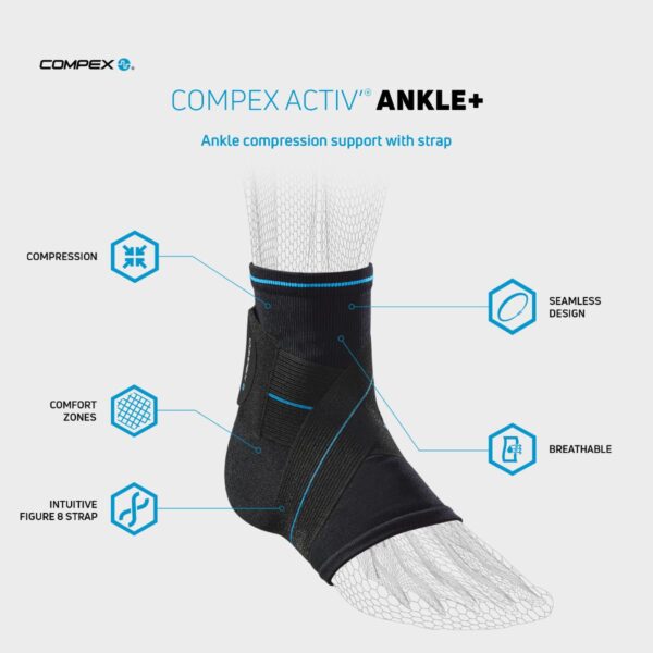 Compex Activ’® Ankle+ Hüppeliigese Kompressioonside