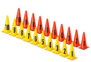 Cones With Numbers Märkekoonused Numbritega 10tk