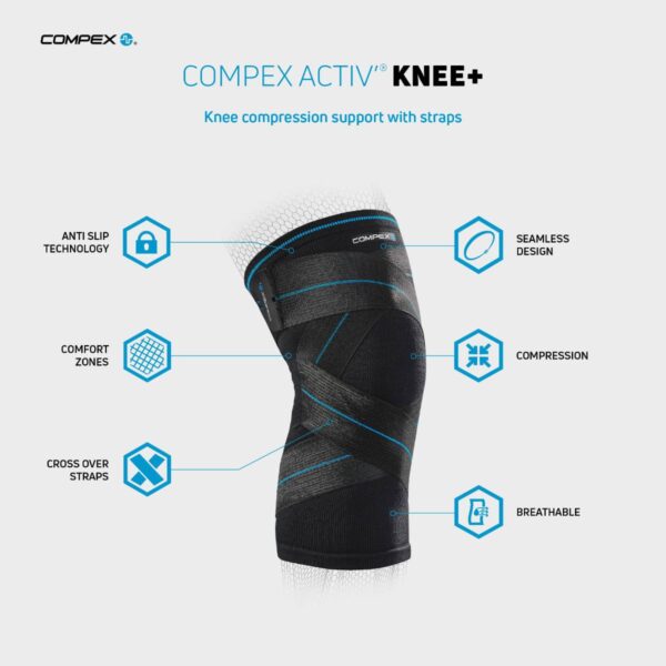 Compex Activ’® Knee+ Põlve Tugiside