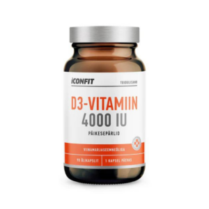 ICONFIT D3-Vitamiin 4000IU (90 Kapslit)
